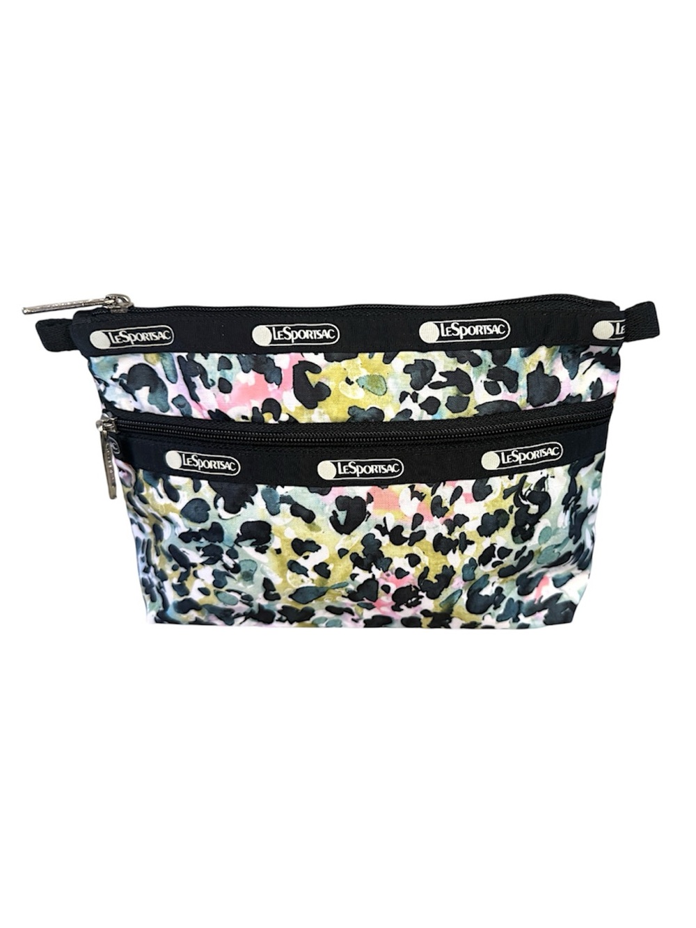 LeSportsac Zipper Pouch, ‘Charming Cheetah’ Watercolor Pattern